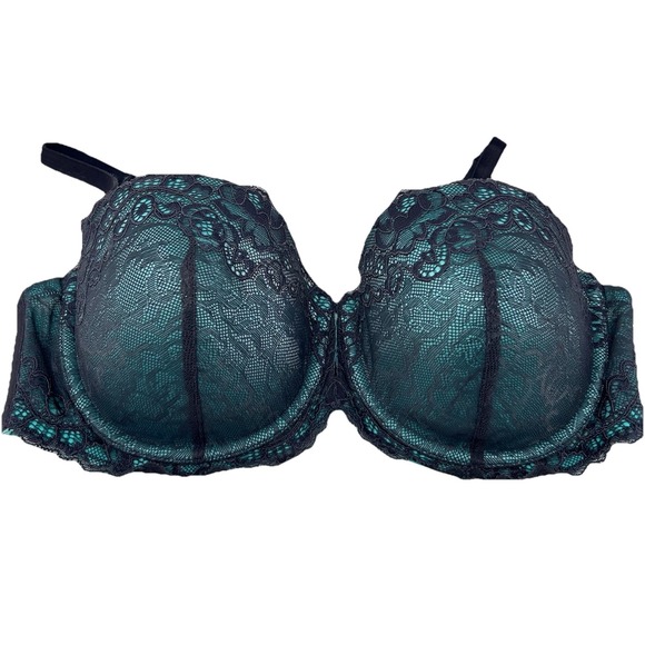 La Senza "The Show Off" Sexy Green Push Up Bra 36B with Removable Straps - Picture 8 of 8